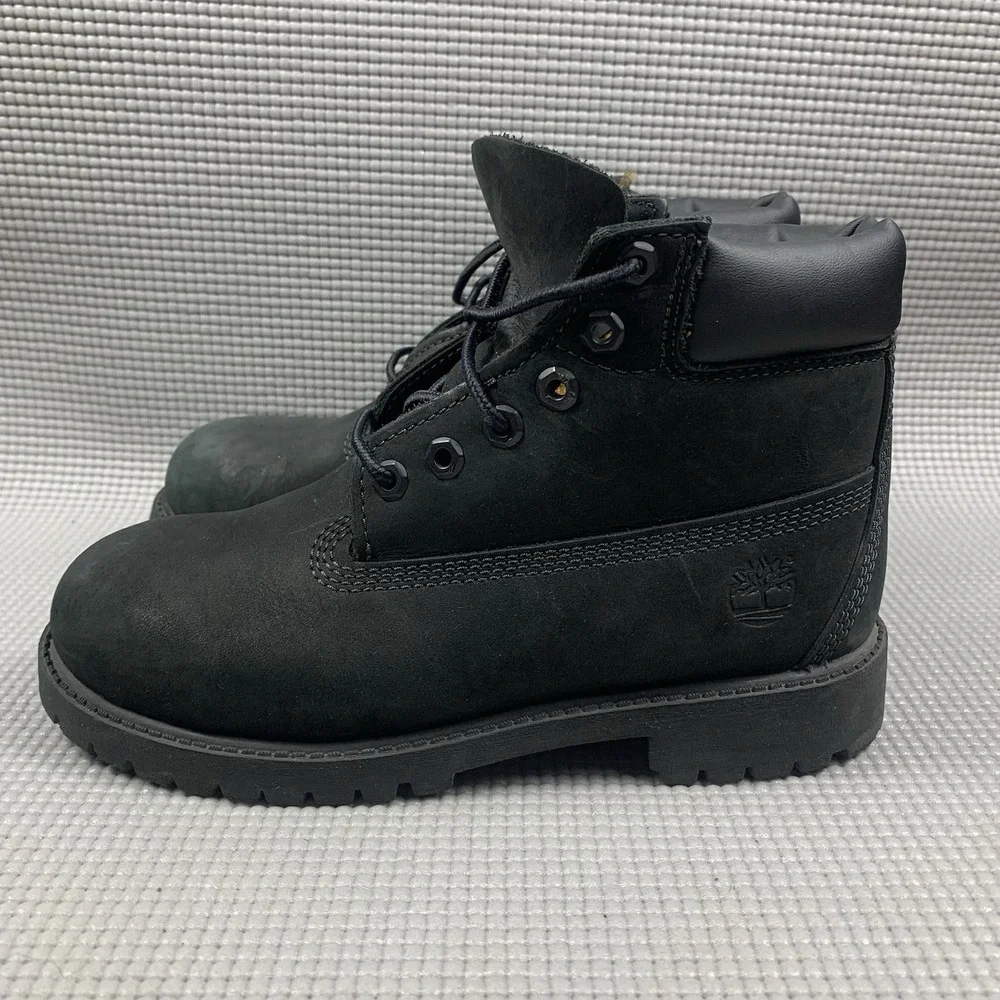Timberland Boys Premium 6 inch Waterproof Boots Black Size 3